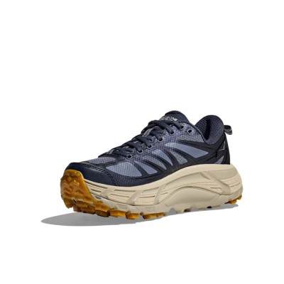 HOKA ONE ONE Mafate Speed 2 1126851-VYF メンズトレイルランニングシューズ | ネイビー＆ベージュ 軽量クッション性オールテレインシューズ | 耐久性と高性能のアウトドアシューズ