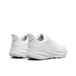 HOKA Clifton 9 レディースランニングシューズ | オールホワイト | 軽量クッション HOKA ONE ONE Clifton 9 レディースランニングシューズ(オールホワイト)