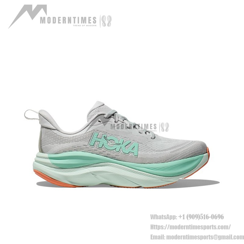 HOKA ONE ONE Skyflow ランニングシューズ - 軽量でクッション性あり HOKA ONE ONE Skyflow 1155113-CMCG ランニングシューズ(グレー&グリーン)