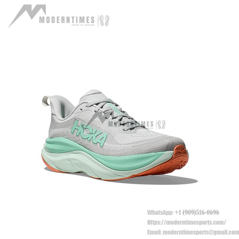 HOKA ONE ONE Skyflow ランニングシューズ - 軽量でクッション性あり HOKA ONE ONE Skyflow 1155113-CMCG ランニングシューズ(グレー&グリーン)
