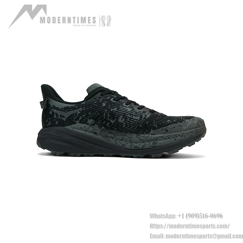 HOKA Speedgoat 6 GTX Women's Trail Running Shoes (1155150-BCKT) - Black/Charcoal, GORE-TEX, Vibram Outsole HOKA Speedgoat 6 GTX Women's Trail Running Shoes in Black/Charcoal with GORE-TEX Waterproof Technology and Vibram Outsole, Model 1155150-BCKT