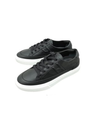 HERMES Leather Sneakers H212857ZH02420 Black – Unisex Luxury Low-Top Designer Shoes for Everyday Wear