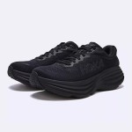 Hoka Bondi 8 All-Black Sneakers | 1127953-BBLC Hoka Bondi 8 All-Black Cushioned Running Shoes - Model 1127953-BBLC