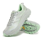 Hoka One One Mafate Speed 2 軽量クッション性グレー×グリーンスニーカー | 1126851-MHMS Hoka One One Mafate Speed 2 トレイルランニングシューズ - グレー×グリーンモデル 1126851-MHMS