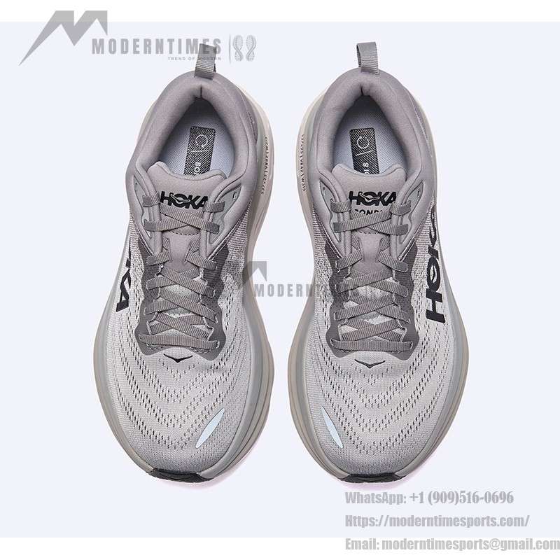 Hoka One One Bondi 8 2E 快適通気性スニーカー | 1127953-SHMS Hoka One One Bondi 8 2E ワイドクッションランニングシューズ - モデル 1127953-SHMS