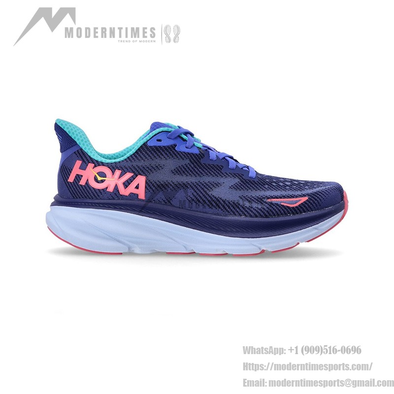 Hoka One One Clifton 9 Lightweight Cushioned Stylish Sneakers | 1127896-BBCRM Hoka One One Clifton 9 Running Shoes - Model 1127896-BBCRM