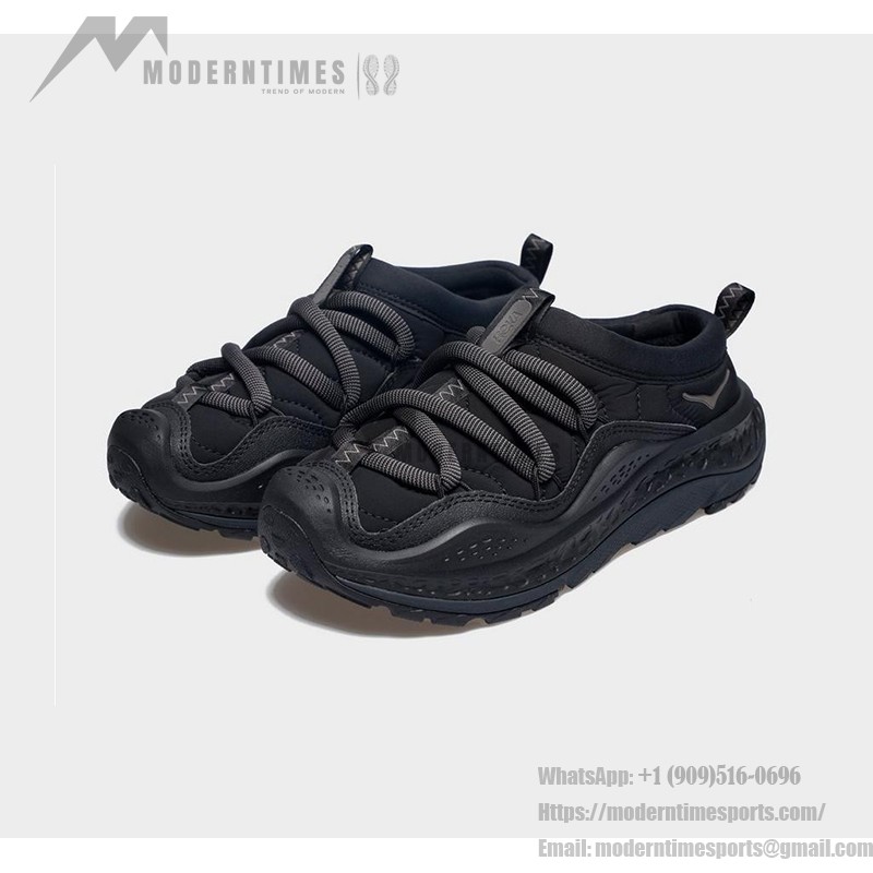 Hoka One One ORA Primo Comfortable Black Slip-On Casual Sneakers | 1141570-BBLC Hoka One One ORA Primo Slip-On Shoes in Black - Model 1141570-BBLC