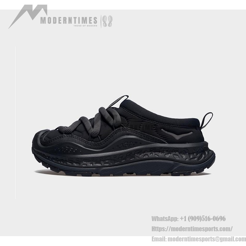 Hoka One One ORA Primo Comfortable Black Slip-On Casual Sneakers | 1141570-BBLC Hoka One One ORA Primo Slip-On Shoes in Black - Model 1141570-BBLC