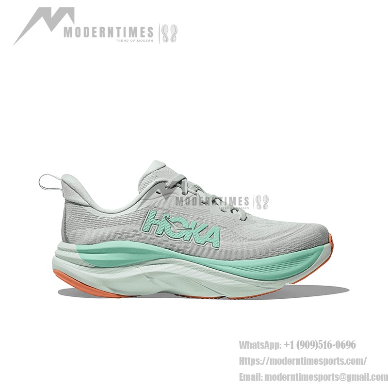 HOKA ONE ONE Skyflow Running Shoes - Lightweight Cream Cushioned Sneakers HOKA ONE ONE Skyflow 1155113-CMCG Running Shoes in Cream