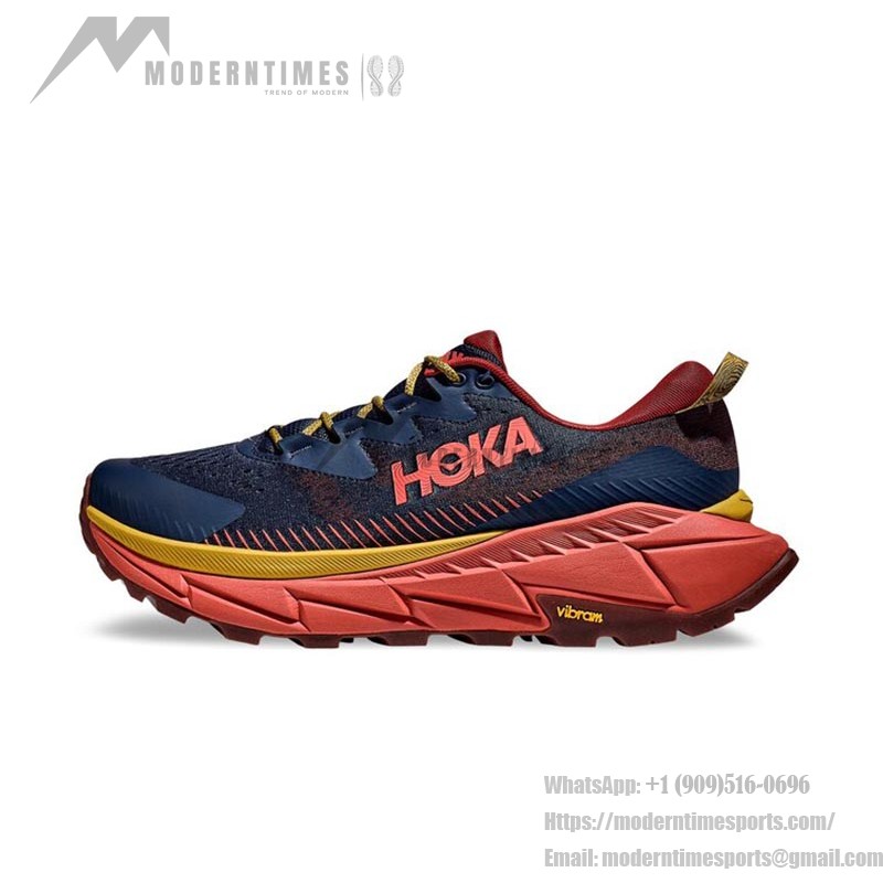 HOKA Skyline Float X Running Shoes 1141610 | Vibram Grip & Lightweight Design HOKA Skyline Float X Running Shoes in Bleu Marine with Vibram Grip and Lightweight Cushioning for trail adventures.