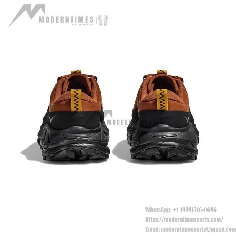 HOKA One One TOR SUMMIT Low Hiking Shoes (1147952-HBCK) - Premium Leather, Brown & Black HOKA One One TOR SUMMIT Low Hiking Shoes in Brown and Black, Model 1147952-HBCK