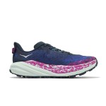 Hoka Speedgoat 6 2E Wide Trail Running Shoes (1147830-SMY) - Blue & Purple Gradient, Vibram Outsole Hoka Speedgoat 6 2E Wide Trail Running Shoes in Blue & Purple Gradient with Pink and White Accents, Vibram Outsole, Model 1147830-SMY