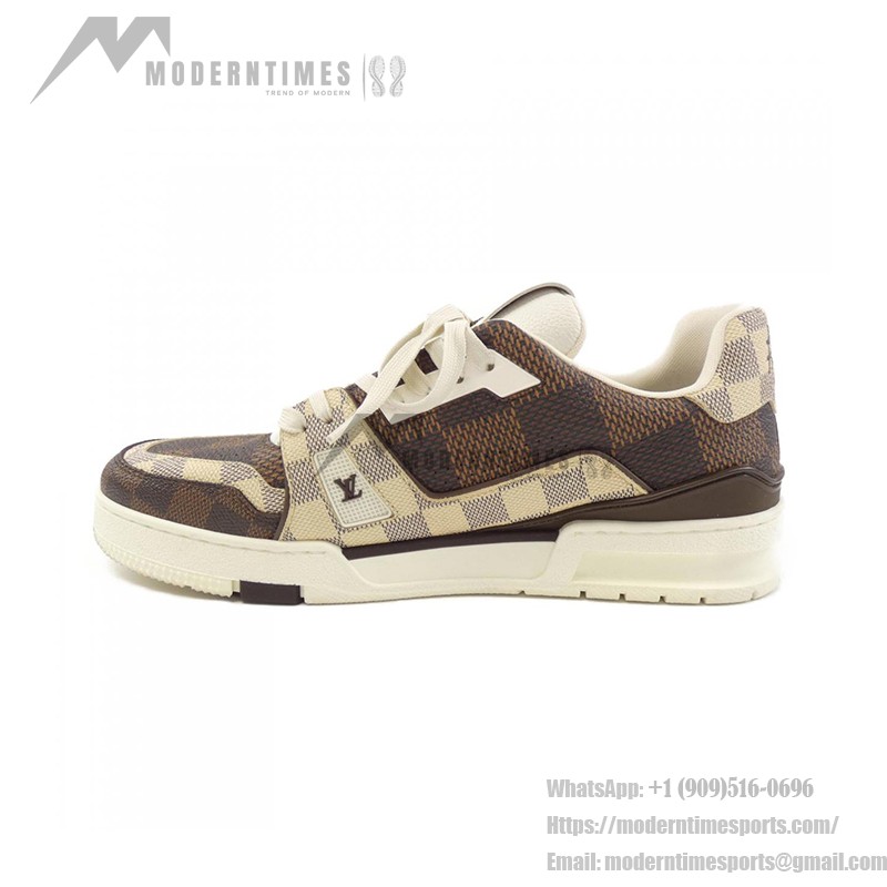 Louis Vuitton Trainer Damier Checkerboard 1ABNKH Louis Vuitton トレーナー ダミエ チェッカーボード 1ABNKH - 高級モノグラムキャンバススニーカー