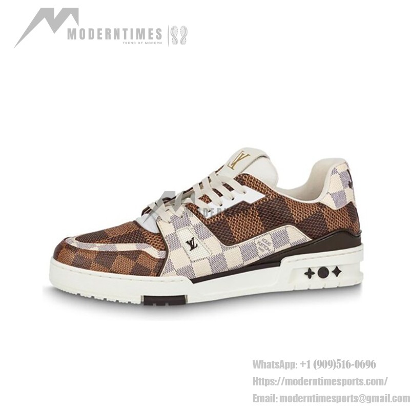 Louis Vuitton Trainer Damier Checkerboard 1ABNKH Louis Vuitton トレーナー ダミエ チェッカーボード 1ABNKH - 高級モノグラムキャンバススニーカー
