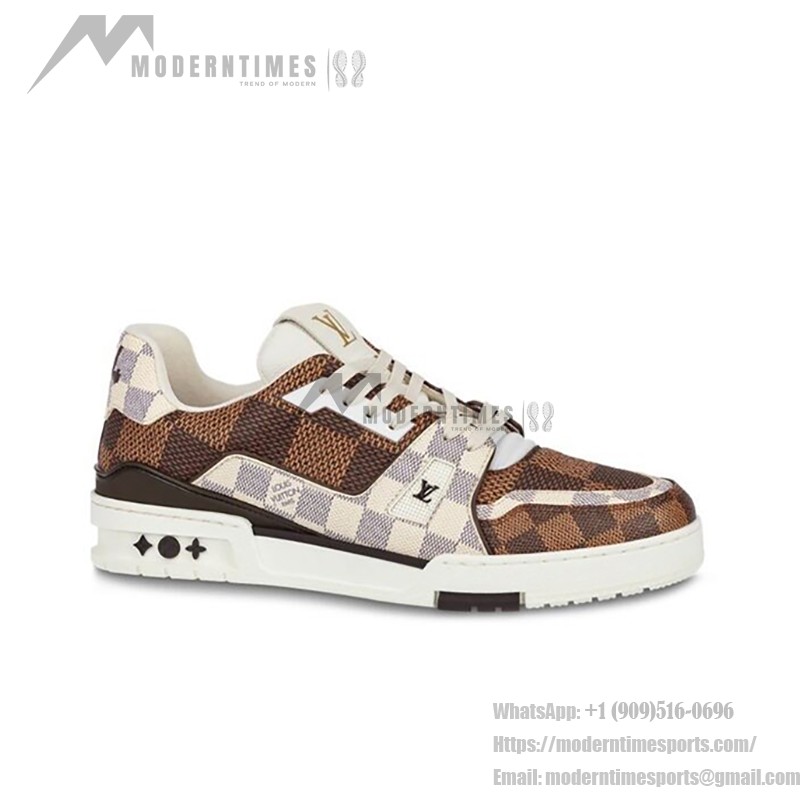 Louis Vuitton Trainer Damier Checkerboard 1ABNKH Louis Vuitton トレーナー ダミエ チェッカーボード 1ABNKH - 高級モノグラムキャンバススニーカー