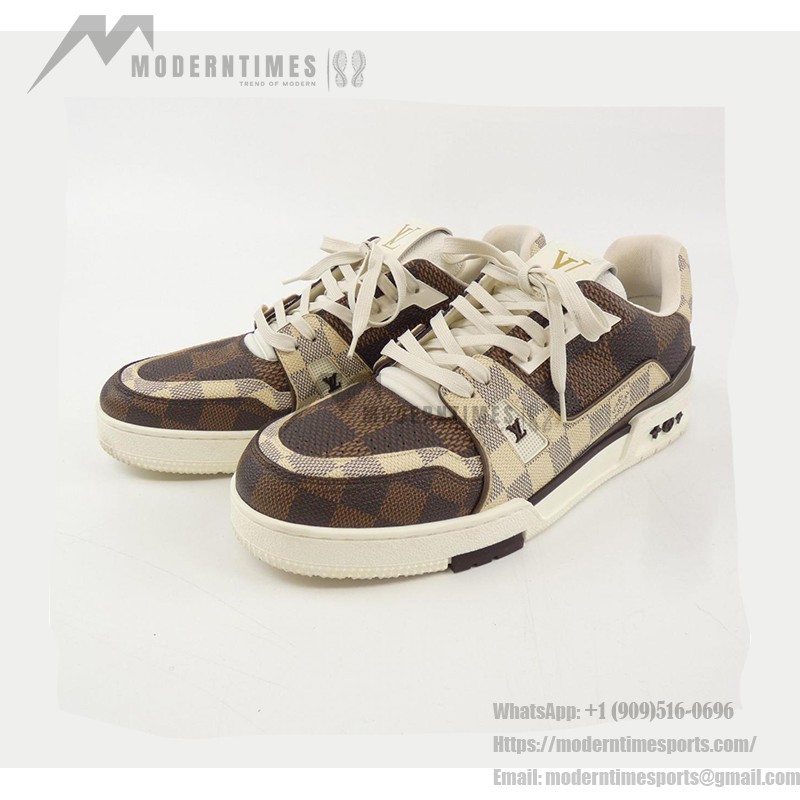 Louis Vuitton Trainer Damier Checkerboard 1ABNKH Louis Vuitton トレーナー ダミエ チェッカーボード 1ABNKH - 高級モノグラムキャンバススニーカー