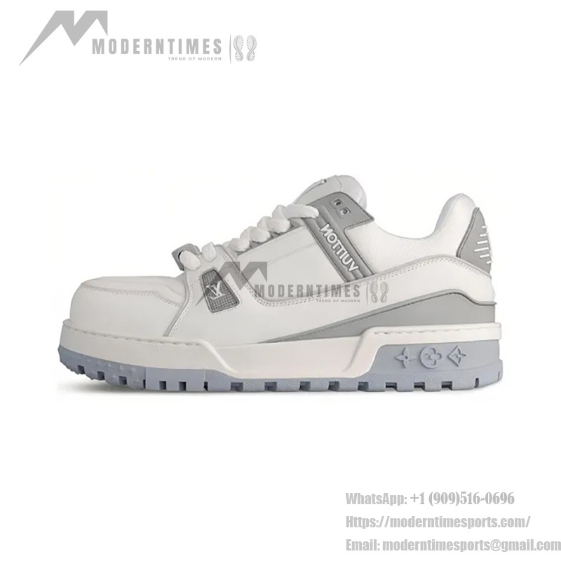 Louis Vuitton トレーナー ホワイト グレー 1ACRJV Louis Vuitton トレーナー ホワイト グレー 1ACRJV - 高級モノグラムレザースニーカー