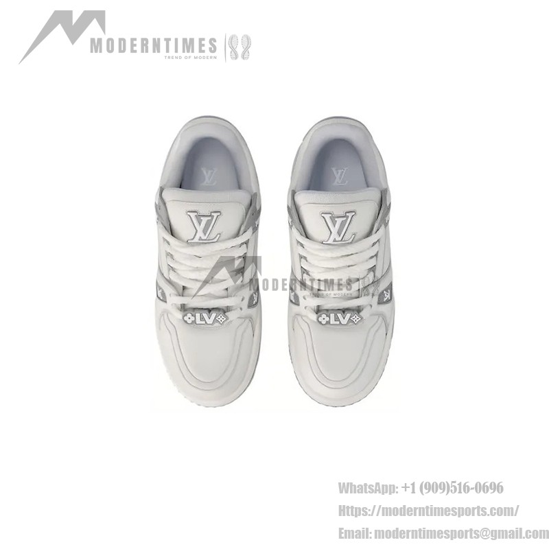 Louis Vuitton トレーナー ホワイト グレー 1ACRJV Louis Vuitton トレーナー ホワイト グレー 1ACRJV - 高級モノグラムレザースニーカー