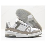 Louis Vuitton LV Trainer Low 1A8KBA – Elegant Premium Leather Sneakers Louis Vuitton LV Trainer Low 1A8KBA – Grey and White Designer Sneakers