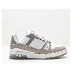 Louis Vuitton LV Trainer Low 1A8KBA – Elegant Premium Leather Sneakers Louis Vuitton LV Trainer Low 1A8KBA – Grey and White Designer Sneakers