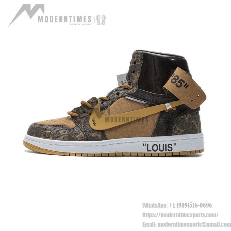 LV x Off-White x Air Jordan 1 コラボカスタム MENS AQ0818-158 LV x Off-White x Air Jordan 1 コラボカスタム MENS AQ0818-158 プレミアム限定版
