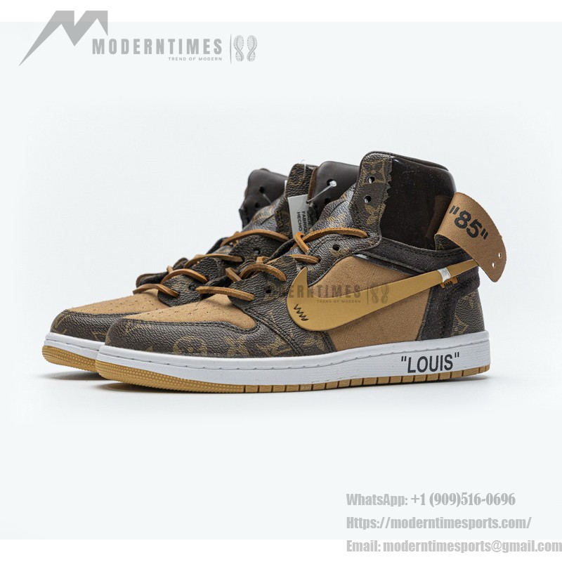 LV x Off-White x Air Jordan 1 コラボカスタム MENS AQ0818-158 LV x Off-White x Air Jordan 1 コラボカスタム MENS AQ0818-158 プレミアム限定版