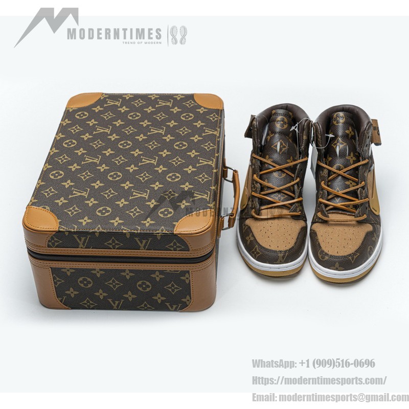 LV x Off-White x Air Jordan 1 コラボカスタム MENS AQ0818-158 LV x Off-White x Air Jordan 1 コラボカスタム MENS AQ0818-158 プレミアム限定版