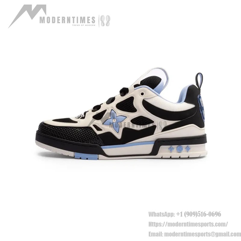 Louis Vuitton LV Skate ブラック ホワイト ライトブルー 1SKT1 ルイ・ヴィトン LV スケート ブラック ホワイト ライトブルー - 高級スケートスニーカー