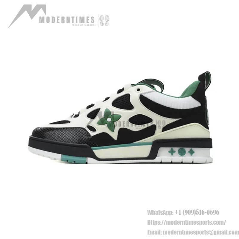 Louis Vuitton LV Skate Green Black 1ADE12 - 限定デザイナーフットウェア Louis Vuitton LV Skate Green Black 1ADE12 - 高級スケートスニーカー