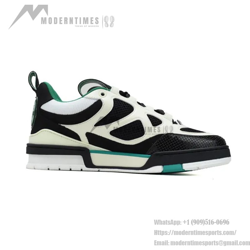 Louis Vuitton LV Skate Green Black 1ADE12 - 限定デザイナーフットウェア Louis Vuitton LV Skate Green Black 1ADE12 - 高級スケートスニーカー
