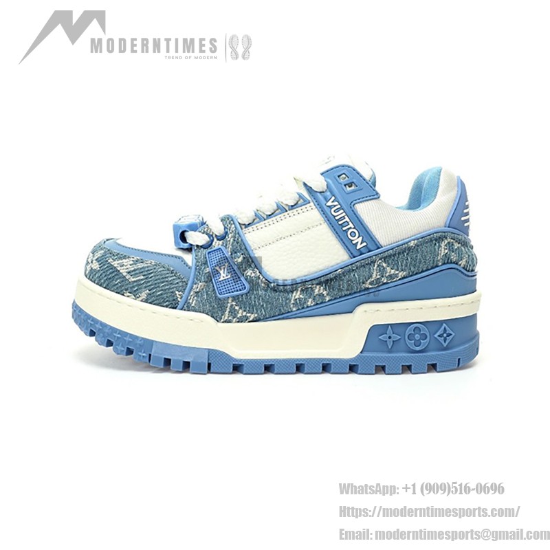 Louis Vuitton LV トレーナー マキシ WMNS ブルー 1AGZC4 Louis Vuitton LV トレーナー マキシ WMNS ブルー 1AGZC4 - 高級ダメージデニムスニーカー