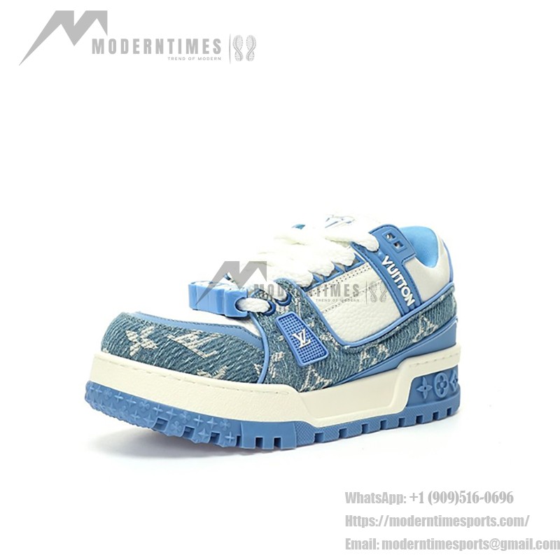 Louis Vuitton LV トレーナー マキシ WMNS ブルー 1AGZC4 Louis Vuitton LV トレーナー マキシ WMNS ブルー 1AGZC4 - 高級ダメージデニムスニーカー
