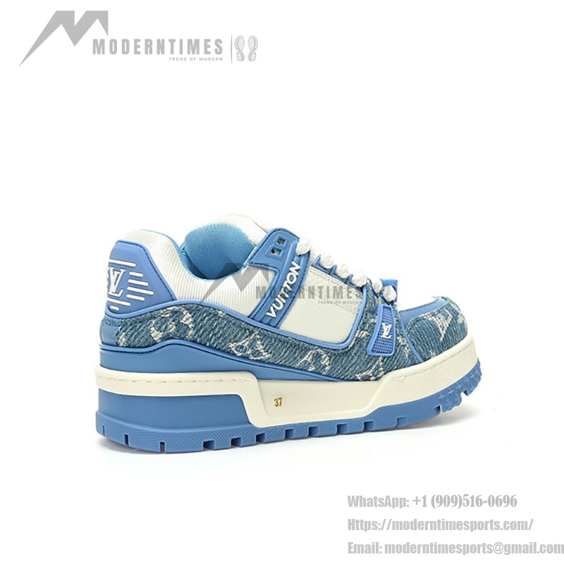 Louis Vuitton LV トレーナー マキシ WMNS ブルー 1AGZC4 Louis Vuitton LV トレーナー マキシ WMNS ブルー 1AGZC4 - 高級ダメージデニムスニーカー