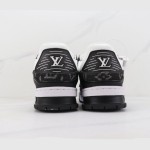 Louis Vuitton LV トレーナー ホワイト ブラック 1A9JGB Louis Vuitton LV トレーナー ホワイト ブラック 1A9JGB - 高級モノグラムデニムスニーカー