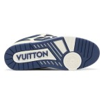 Louis Vuitton スケート スニーカー マリン 1AARRI Louis Vuitton スケート スニーカー マリン 1AARRI - 高級ネイビー ホワイト メッシュスニーカー