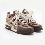 Louis Vuitton スケートスニーカー ブラウン スネークスキン - ラグジュアリー限定版 Louis Vuitton スケートスニーカー ブラウン スネークスキン 1ABMG5 - 高級デザイナースニーカー