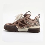 Louis Vuitton スケートスニーカー ブラウン 1ABMG5 Louis Vuitton スケートスニーカー ブラウン 1ABMG5 - 高級パイソンレザースケートシューズ