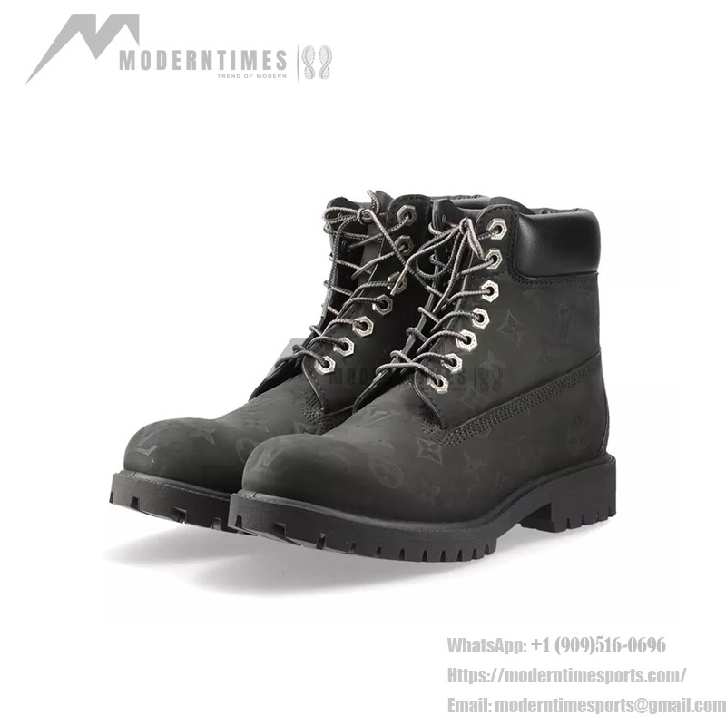 Louis Vuitton Timberland 6インチ アンクルブーツ ブラック 1AD75A Louis Vuitton Timberland 6インチ アンクルブーツ ブラック 1AD75A - 限定モノグラムレザーブーツ
