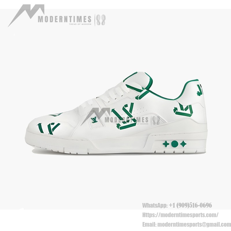 LV Trainer Green 1AAGXF - エクスクルーシブなモノグラムスニーカー Louis Vuitton LV Trainer Green 1AAGXF - 限定版高級スニーカー、アイコニックなグリーンLVモノグラム付き