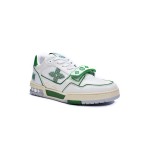 Louis Vuitton トレーナー グリーン メッシュ 1A98V1 Louis Vuitton トレーナー グリーン メッシュ 1A98V1 - 高級ホワイトグリーン ローカットスニーカー