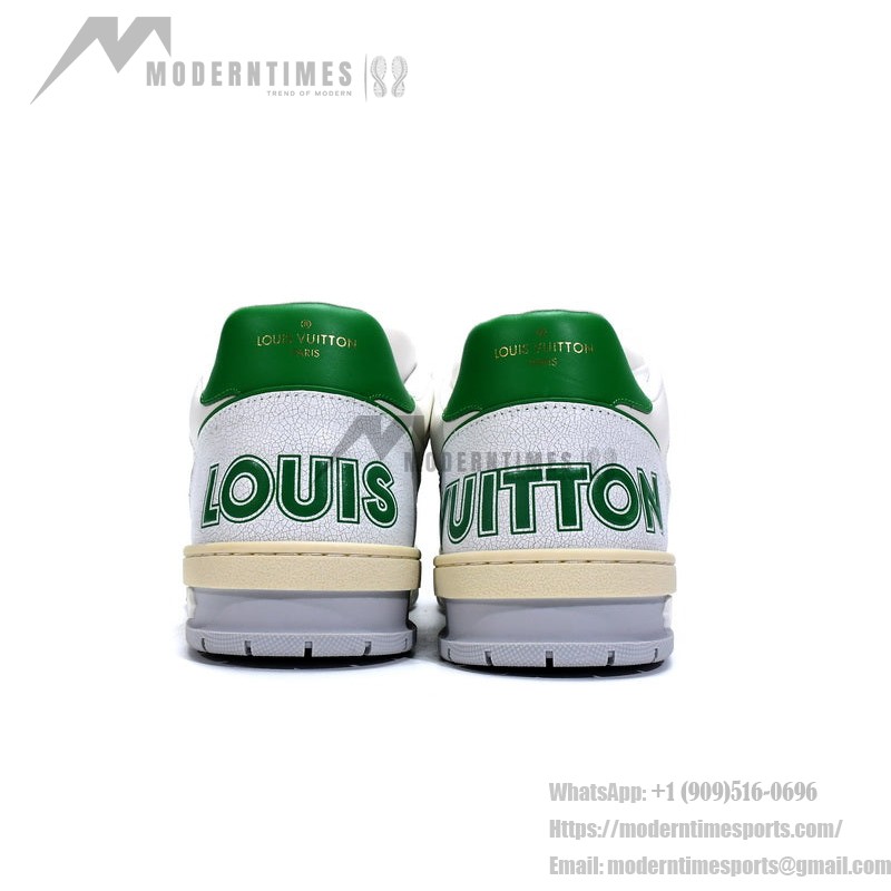Louis Vuitton トレーナー グリーン メッシュ 1A98V1 Louis Vuitton トレーナー グリーン メッシュ 1A98V1 - 高級ホワイトグリーン ローカットスニーカー