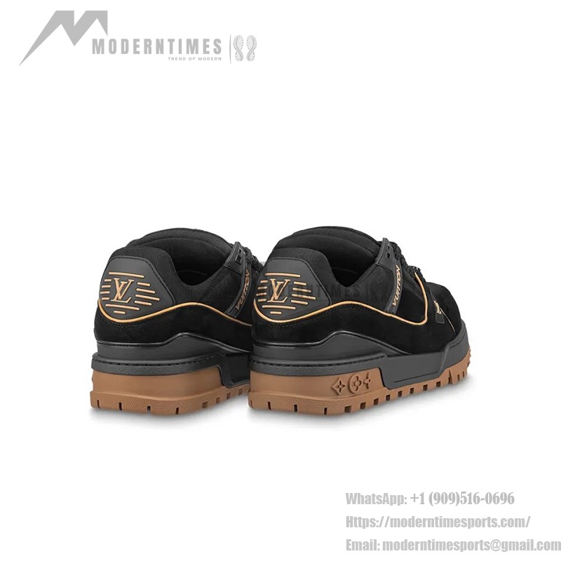 Louis Vuitton トレーナー マキシ ブラック ブラウン スエード 1ABM30 Louis Vuitton トレーナー マキシ ブラック ブラウン スエード 1ABM30 - 高級チャンキースニーカー