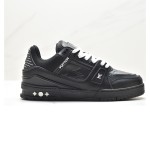 Louis Vuitton トレーナー マキシ ロースニーカー ブラック 1AAREU Louis Vuitton トレーナー マキシ ロースニーカー ブラック 1AAREU - 高級モノグラムレザースニーカー