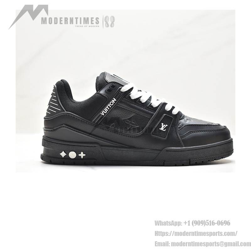 Louis Vuitton トレーナー マキシ ロースニーカー ブラック 1AAREU Louis Vuitton トレーナー マキシ ロースニーカー ブラック 1AAREU - 高級モノグラムレザースニーカー