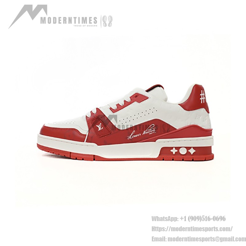 Louis Vuitton トレーナー シグネチャー レッド ホワイト 1AANFJ Louis Vuitton トレーナー シグネチャー レッド ホワイト 1AANFJ - 高級レザースニーカー