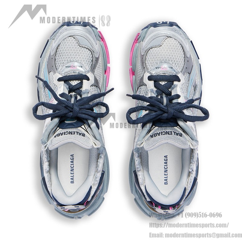 Balenciaga レディース ランナー スニーカー - ストリートスタイルに最適な快適さと未来的デザイン Balenciaga レディース ランナー スニーカー - 未来的なマルチカラーデザイン