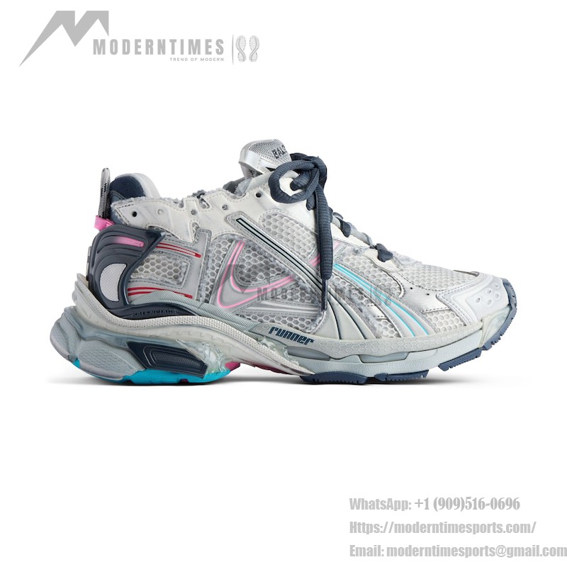 Balenciaga レディース ランナー スニーカー - ストリートスタイルに最適な快適さと未来的デザイン Balenciaga レディース ランナー スニーカー - 未来的なマルチカラーデザイン