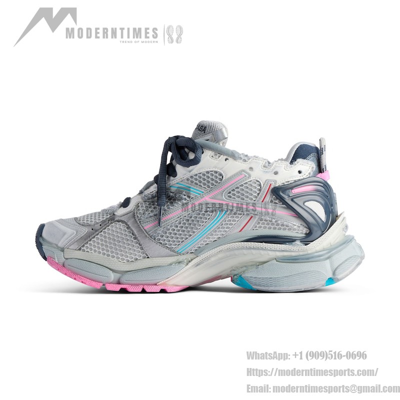 Balenciaga レディース ランナー スニーカー - ストリートスタイルに最適な快適さと未来的デザイン Balenciaga レディース ランナー スニーカー - 未来的なマルチカラーデザイン