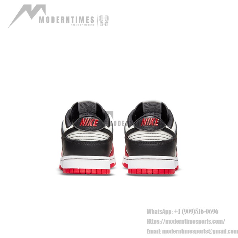 NBA x Nike Dunk Low EMB “Chicago” バスケットボールシューズ | プレミアム 赤黒レザー NBA x Nike Dunk Low EMB “Chicago” バスケットボールシューズ - プレミアム 赤黒デザイン