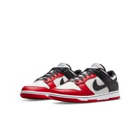 NBA x Nike Dunk Low EMB “Chicago” クラシックレッド・ブラック バスケットボールシューズ - プレミアムレザー、スタイリッシュで快適、シカゴブルズの伝説に敬意を表す